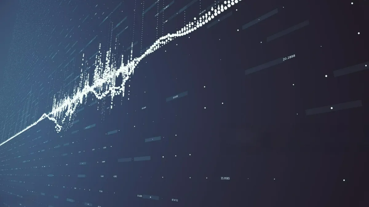 Visual representation of sound wave distortion mapping