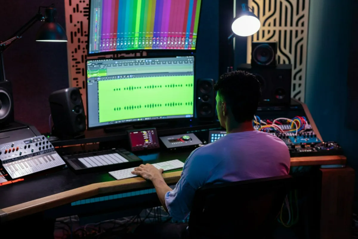 Digital representation of a shield blocking sound waves